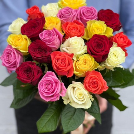Букет из разноцветных роз - купить с доставкой в по Томску